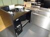 A pair of check in desks with Avery Weigh-Tronix scales - 2