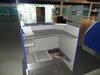 Single Security check desk- 3 glass partition, double shelf, Dimensions H1200mm( not including glass) W1200mm, D900mm - 2