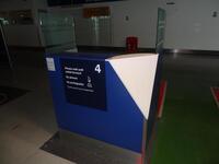 Single Security check desk- 3 glass partition, double shelf, Dimensions H1200mm (not including glass) W1200mm, D900mm