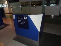 Single Security check desk- 3 glass partition, double shelf, Dimensions H1200mm (not including glass) W1200mm, D900mm