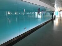 66 panel glass and metal wall screen H 2370mm W 1200mm for most panels