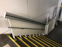 Stannah wheelchair stair lift. Eight steps.