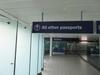 Illuminated 'All other passports' sign, metal construction - 4