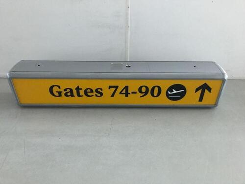 Gates 74-90 Illuminated sign