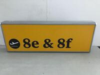 8e & 8f Illuminated sign