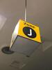 Zone J' ceiling mounted illuminated location sign - 2