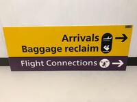 Arrivals, Baggage reclaim Sign