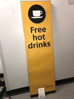 Free standing display sign
