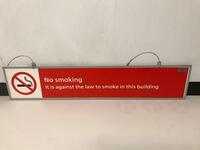 Dual Sided No Smoking Sign