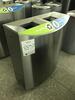 Lesco Stainless steel airport recycling bin