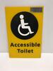 Small Dual Sided Family Room/Toilet Sign - 2