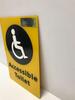 Small Dual Sided Family Room/Toilet Sign - 3