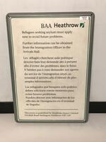 BAA Heathrow Framed Sign