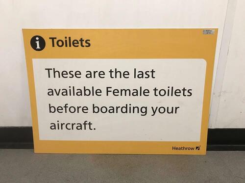 Female Toilets Sign
