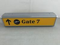 Gate 7 Illuminated sign