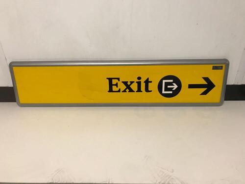 Metal Framed Exit Sign