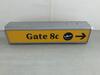 Gate 8c Illuminated sign