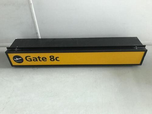 Gate 8c Illuminated sign