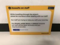 Assaults On Staff Sign