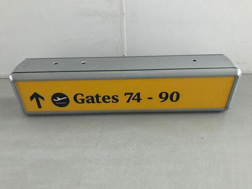 Gates 74-90 Illuminated sign
