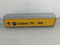 Gates 74-90 Illuminated sign