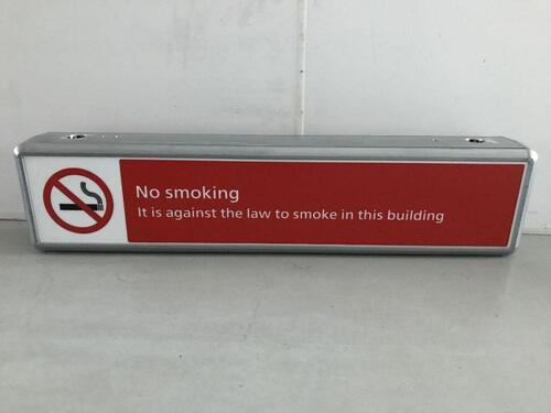 No Smoking Illuminated sign