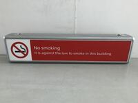 No Smoking Illuminated sign