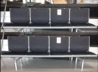 (2) A Pair of Four person seats, cast alloy construction