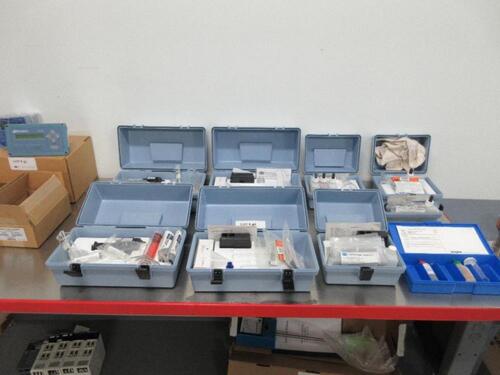 ASST'D HACH ALKALINITY, CHLORINE, MOLYBYTE, HARDNESS AND ACIDITY TEST KITS (IN LAB 1)
