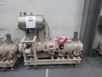 2011 TAIKO 20 HORESPOWER VACUUM PUMP TYPE MDP-680 WITH BALDOR 20 HORSPOWER INDUSTRIAL MOTOR CAT NO. CM4106T (CG ROOM 1ST FLOOR)