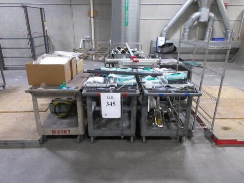 (6) ASST'D CARTS WITH CONTENTS (CG ROOM 2ND FLOOR)