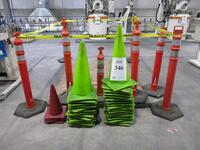 ASST'D SAFETY CONES AND POSTS (CG ROOM 2ND FLOOR)