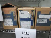 (LOT) ASST'D MITSUBISHI, AC SERVO MOTORS, (1) HC - LP152B, (1) HC - RP103K AND (1) AF - SP1028 (PARTS ROOM)