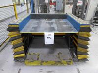 SOUTHWORTH HYDRAULIC SCISSOR LIFT TABLE WITH FOOT CONTROL (TO THE FIRST CUT) (JCM AREA)