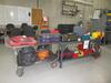 (LOT) ASST'D HAND TOOLS, SAW SAWS, GRINDER, GREESE GUNS, ROUTER, KAMWELD, DRILLS, TOOL BOXES, VACUUMS, POWER WASHERS, TABLE AND CART INCLUDED (MAINTNA - 2