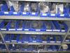 (LOT) SHELVING WITH CONTENTS, PVC FITTINGS, BELTS, CABLES, PLUMBING PARTS, TARPS, HELMETS, VESTS, DISPOSABLE GLOVES, EAR PLUGS, AND COVERALS (MAINTNAN - 9