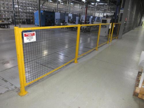 17 ASST'D STEEL MESH AUTOMATION GUARD PANELS (TO THE FIRST CUT) (JCM AREA)