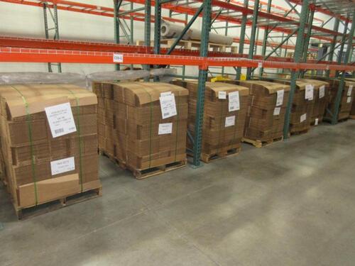 1250 18 3/4" X 11 1/8" X 4 1/4 CARDBOARD BOXES (PALLET RACKING)