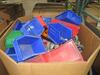 (LOT) ASST'D BINS, SAFETY GEAR, TRASH CAN DOLLYS, MOP BUCKETS, GLOVES, AND VACUUMS - 4