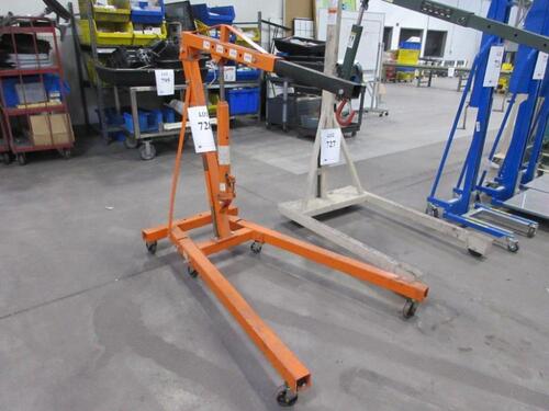 CENTRAL HYDRAULICS 1 TON CAPACITY FOLDABLE CRANE MODEL 93840 (JCM AREA)