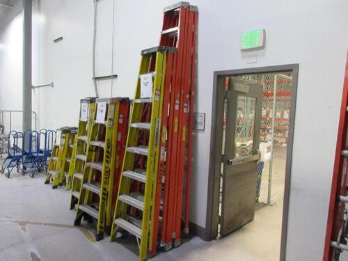 (2) 300 POUND CAPACITY 10' FIBERGLASS LADDER AND (2) 300 POUND CAPACITY 8' FIBERGLASS LADDER (JCM AREA)