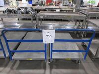 (2) LITTLE GIANT 60" X 30" FLATBED CARTS (JCM AREA)