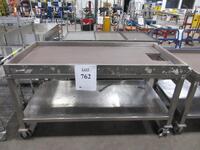 72" X 36" STAINLESS STEEL CART (JCM AREA)