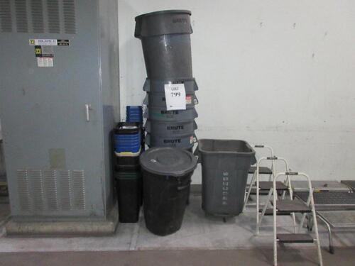 (LOT) ASST'D TRASH CANS (JCM AREA)