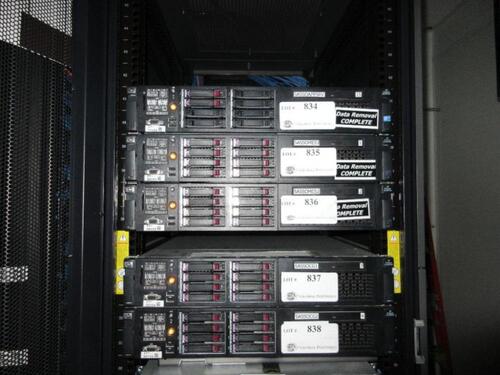 HP PROLIANT DL380 G7 XEON SERVERS W/ 2 X 300GB HD (2ND FLOOR SERVER ROOM) (DELAY PICK - UP 6/1/18)