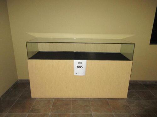 71.5" X 24" X 42" WOOD SHOWCASE (OFFICE)