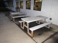 (3) OUTDOOR PICNIC BENCHES (OFFICE)