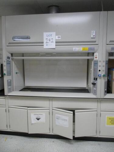 Labconco Protector Laboratory 6 ft. Chemical Fume Hood, Cat # 728040010814, with Apex 1000 Airflow Monitor 80181581 H Tag Number N/A Lab Location: R&amp;D