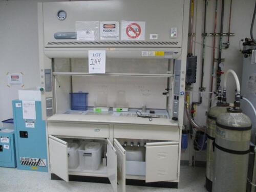 Labconco Protector Laboratory 6 ft. Chemical Fume Hood, Cat # 728040010814, with Apex 1000 Airflow Monitor 80384638 H Tag Number N/A Lab Location: R&amp;D