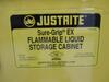 JustRite 891220 Sure-Grip EX 12 Gallon, 35" H x 23-1/4" W x 18" D, 1 Door, 1 Shelf, Self-Close Yellow Compact Flammable Storage Cabinet. (No Contents).s/n Tag #N/A Category: Lab Location: R&amp;D - 2